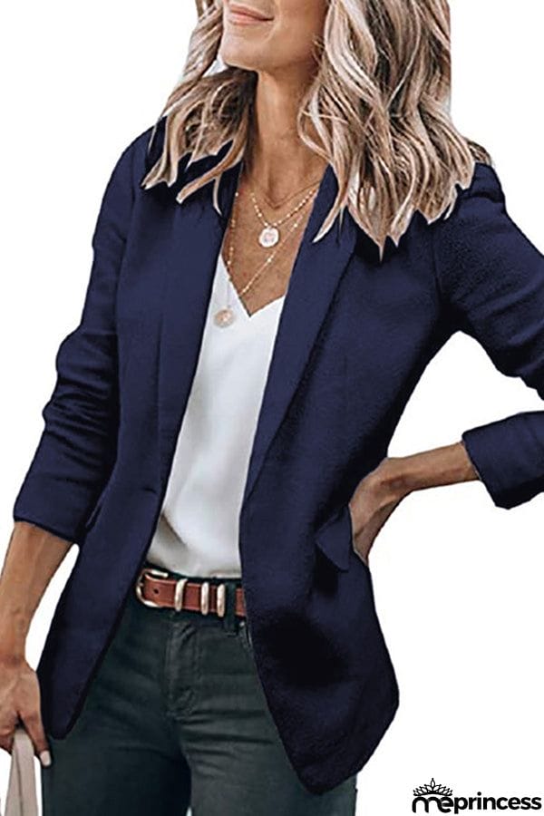 Casual Turndown Collar Coat