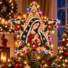 DIY Pray Star LED Diamond Painting Christmas Tree Topper &ndash; Double-Sided Wooden Star