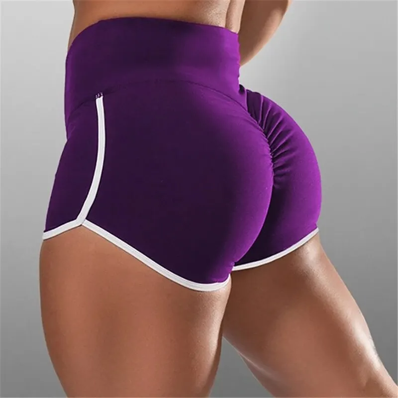 New Summer Sport Shorts Women Casual Shorts Workout Skinny Sexy Short High Waist Elasticated Seamless Fitness Push Up Leggings