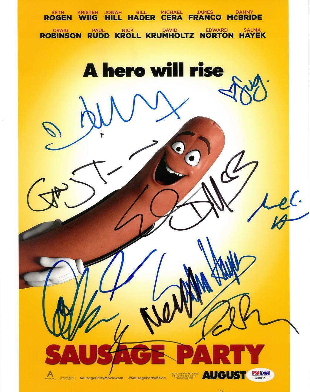 Sausage Party Cast Signed (11 Sigs) Autographed 11x14 Photo Poster painting PSA/DNA #AB10629