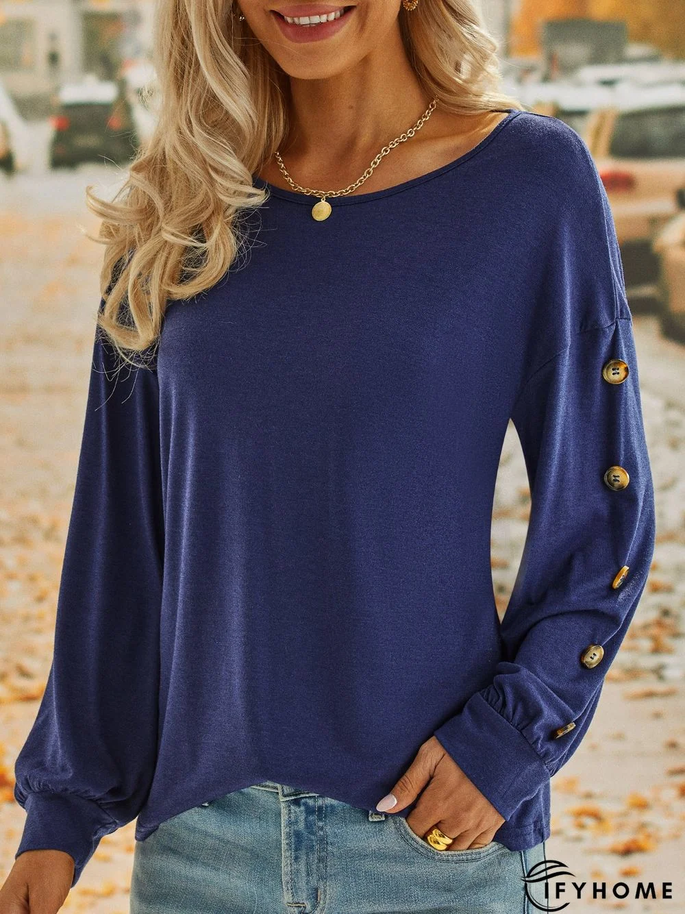 Loose Crew Neck Casual T-Shirt | IFYHOME