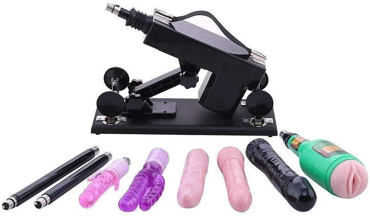 khalesex Sex Machine Love Machine Set with Dildo and Male Masturbator