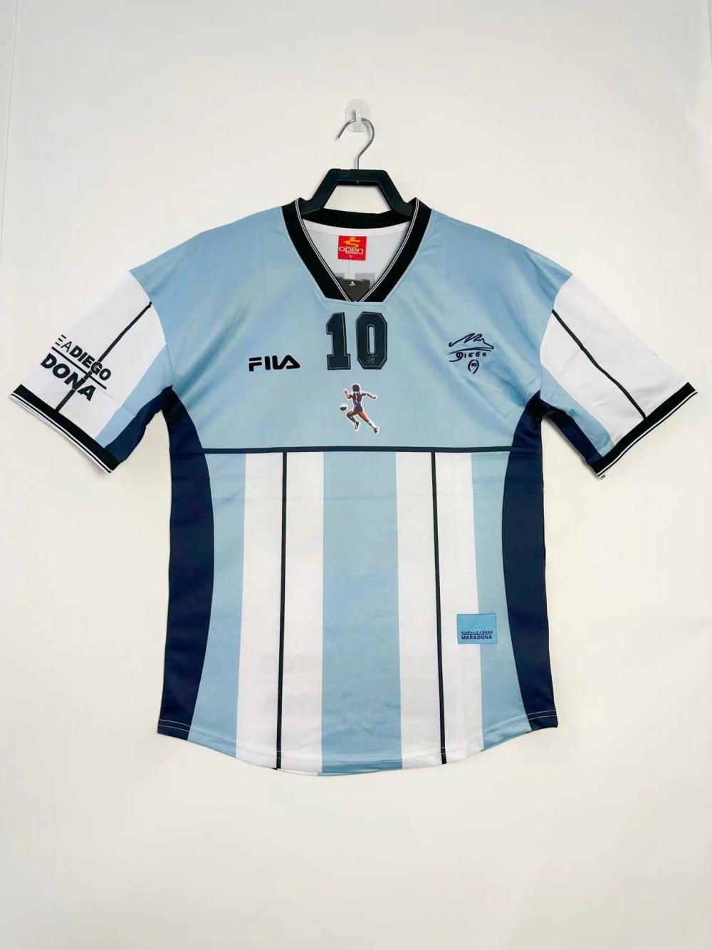 2001 Retro Argentina National Team Maradona Commemorative Jersey 1:1 Thai Quality jersey|football shirt|football kit