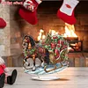 DIY Carriage Filled With Christmas Gifts Diamond Painting Ornaments (Double-Sided)