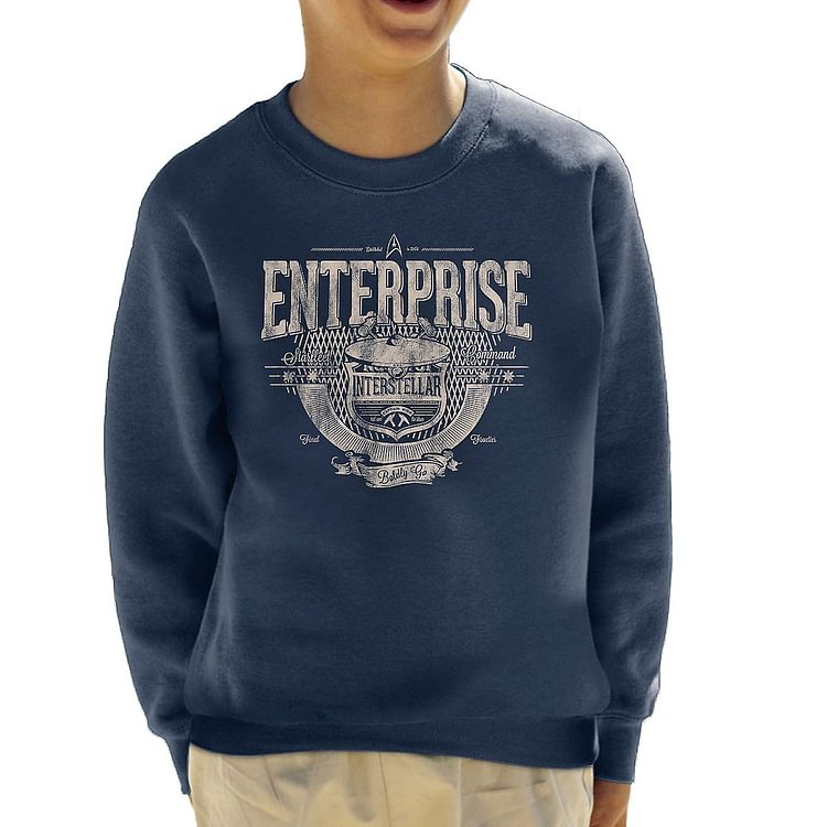 Enterprise Interstellar Star Trek Kid's Sweatshirt