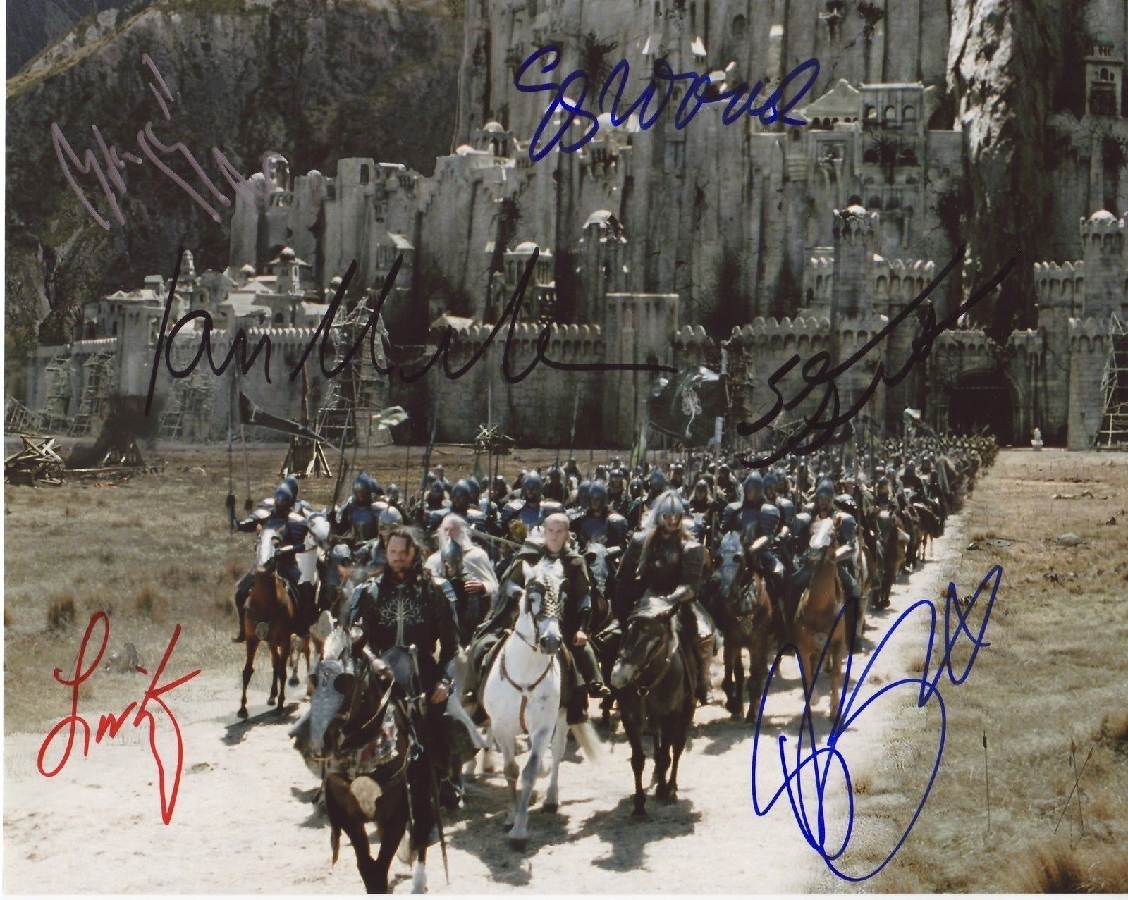 LORD OF THE RINGS CAST AUTOGRAPH SIGNED PP Photo Poster painting POSTER