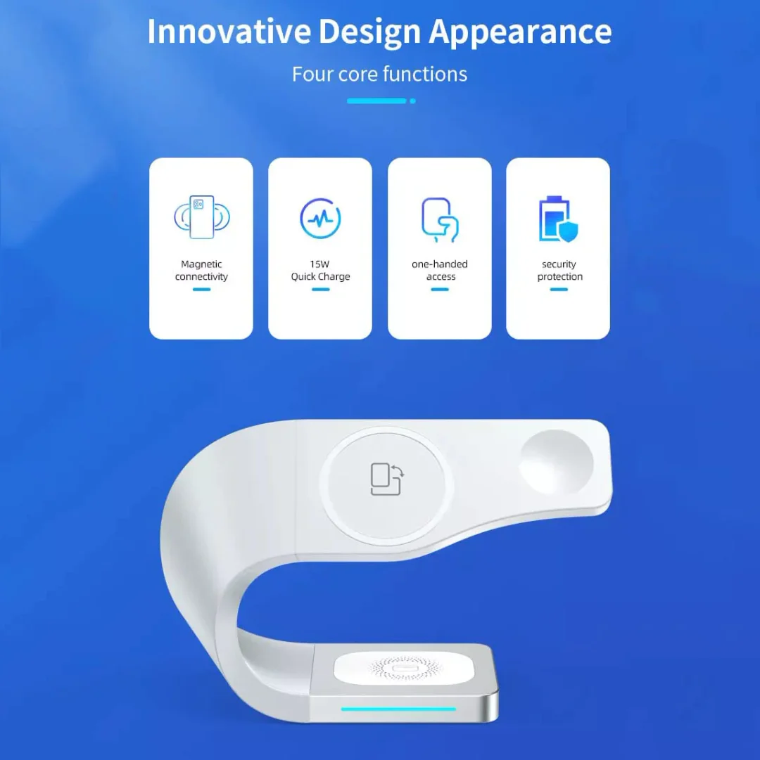 Four-in-one Magnetic Absorption Wireless Charger
