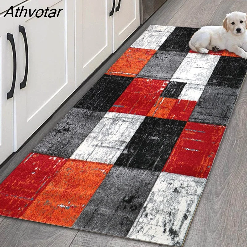 Athvotar Carpet Geometric Patterns Printed home Entrance Doormat Floor Mats Carpets for Living Room Bathroom Mat Rugs