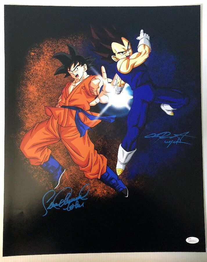 Sean Schemmel Chris Sabat Signed Autographed 16x20 Photo Poster painting Dragon Ball Z JSA 3