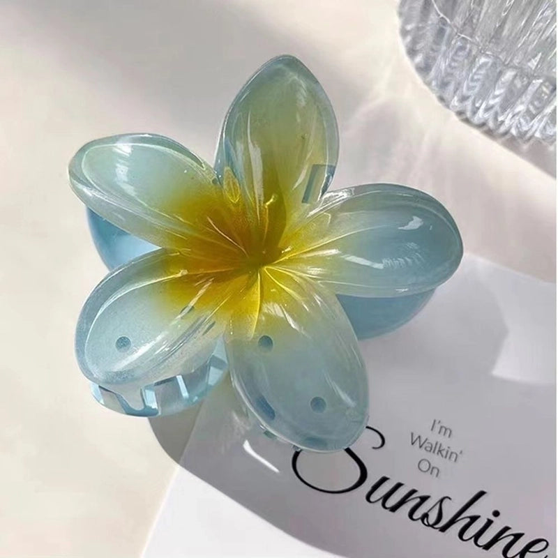 2 Pieces Women’s Sweet Flower Arylic Hair Claws