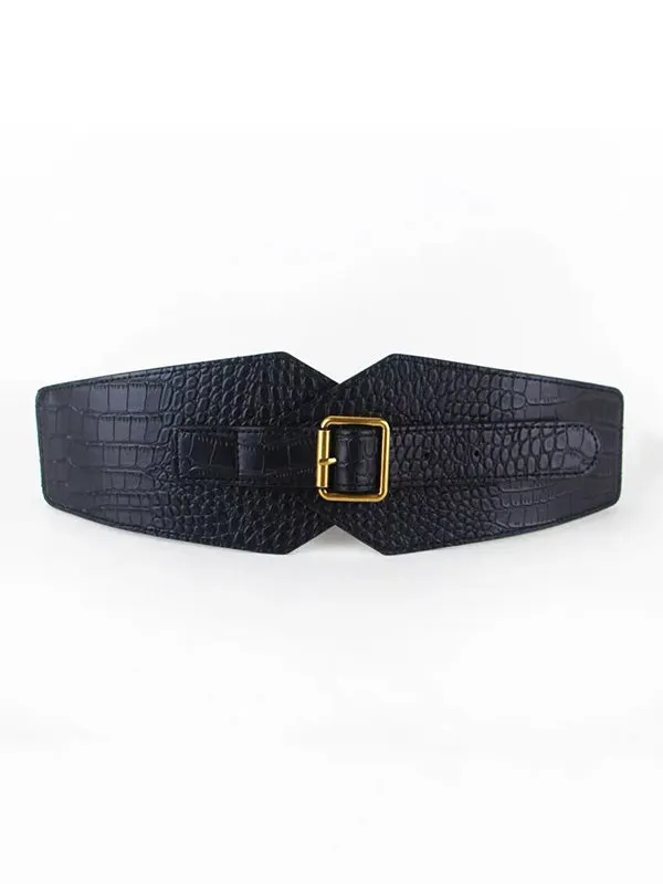 Belt Buckle Geometric Split-Joint Waist Belts & Thigh Cuffs