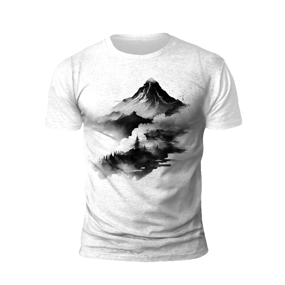 Majestic Summit: The Mountain's Reflection T-shirt