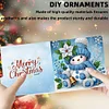 6pcs Diamond Painting Xmas Snowman Greeting Cards Congratulations Cards & Gifts