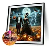 Halloween Begleiter - Rundbohrer Diamantmalerei - 40*40cm