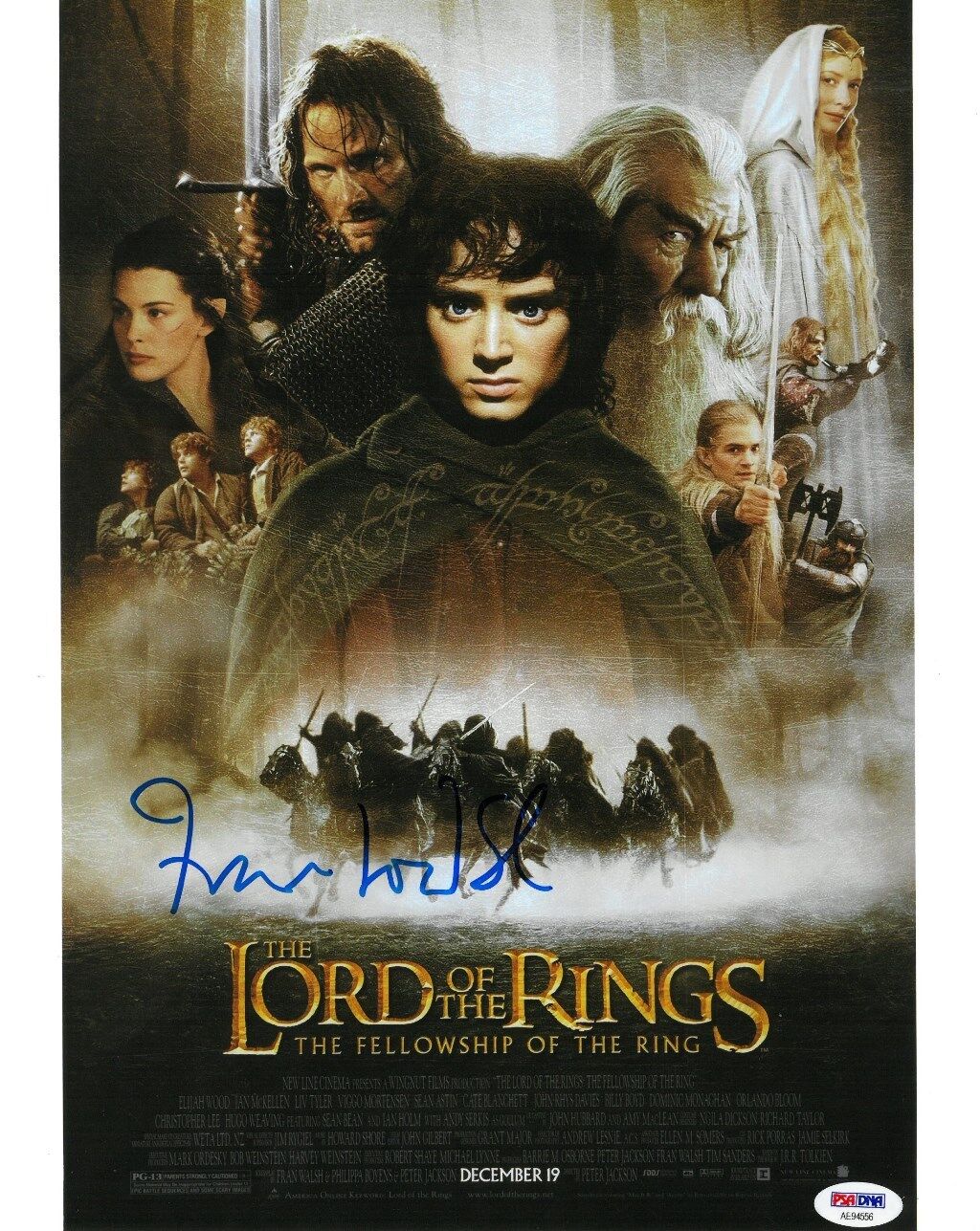 Fran Walsh Signed LOTR Authentic Autographed 11x14 Photo Poster painting PSA/DNA #AE94556