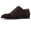 Handmade Mens Oxford Suede Leather Shoes Wedding