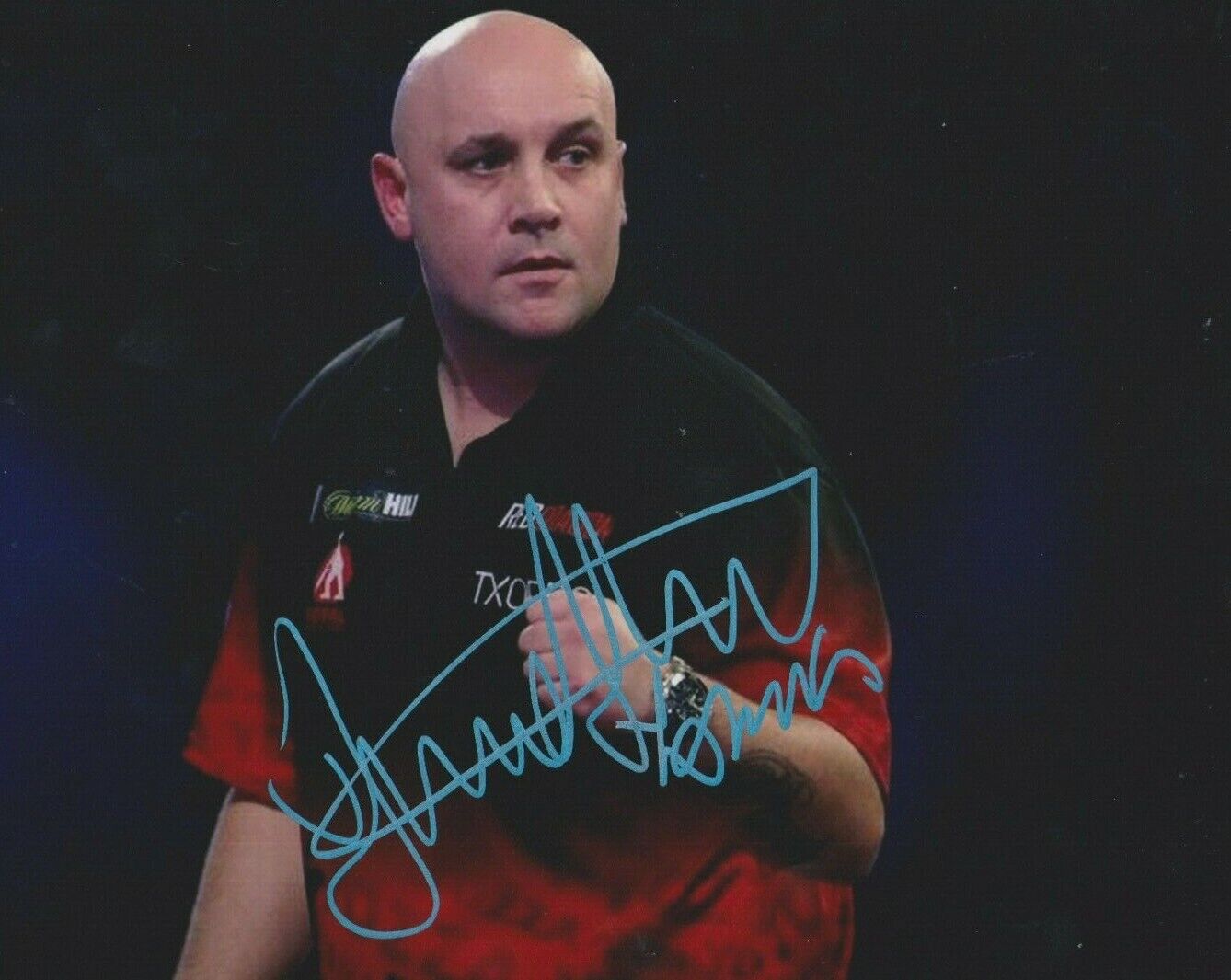 Jamie 'Yozza' Hughes **HAND SIGNED** 8x10 Photo Poster painting ~ Darts ~ AUTOGRAPHED