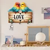 Diamond Painting Wooden Love 3 Hooks Diamond Painting Hook Rail for Wall