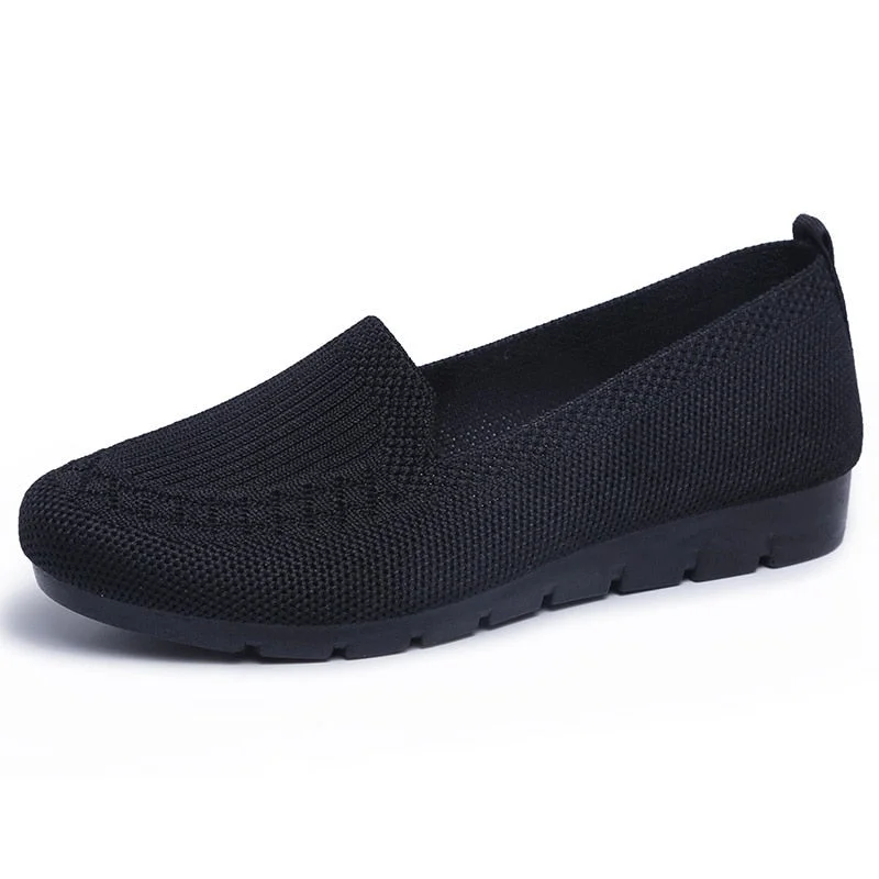 2021 New Autumn Hot Women's Flats Woman Shoes Comfort Ladies Shoe Loafers Female Breathable Mesh Slip On Casual Women Footwear