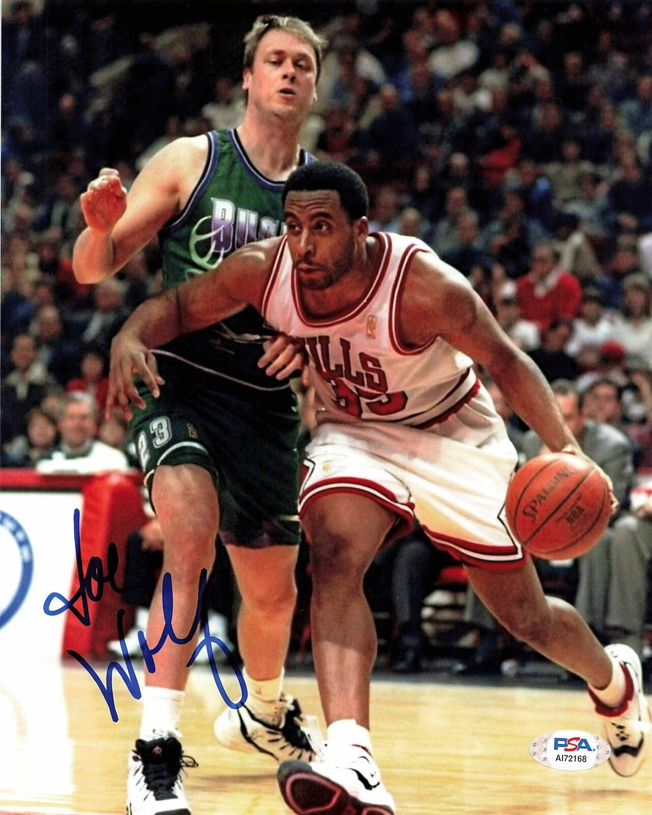 JOE WOLF signed 8x10 Photo Poster painting PSA/DNA Milwaukee Bucks Autographed