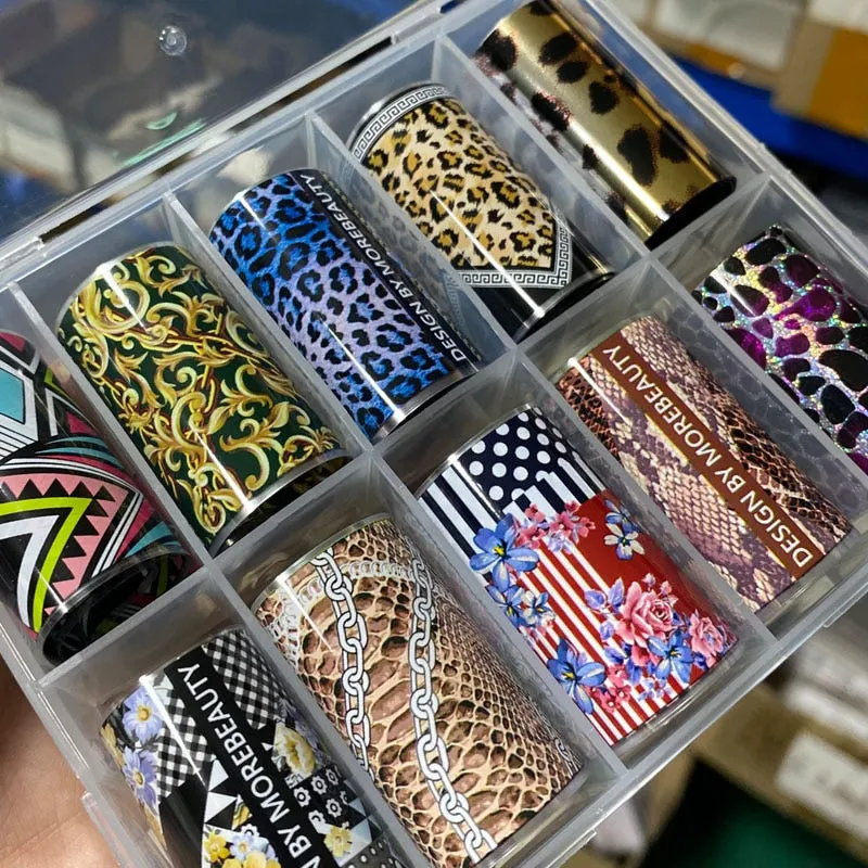 Tortoiseshell Amber Nails Tortoise Shell Nail Art Foil Leopard Pattern Transfer Decals Wraps Tips Stickers Manicure Decorations-Nail Inspo