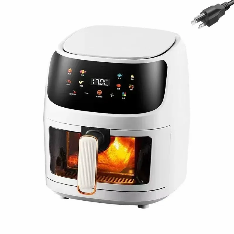 8L Visual Large‑Capacity Smart Air Fryer, Multi‑Function Touch Screen Air Fry Oven eltralife