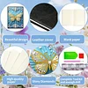  Butterfly 5D DIY Diamond Art Painting Notebook Kit 50 Pages A5 Rhinestone Art Painting Notebook Kit for Adults Beginners Holiday Birthday Gift