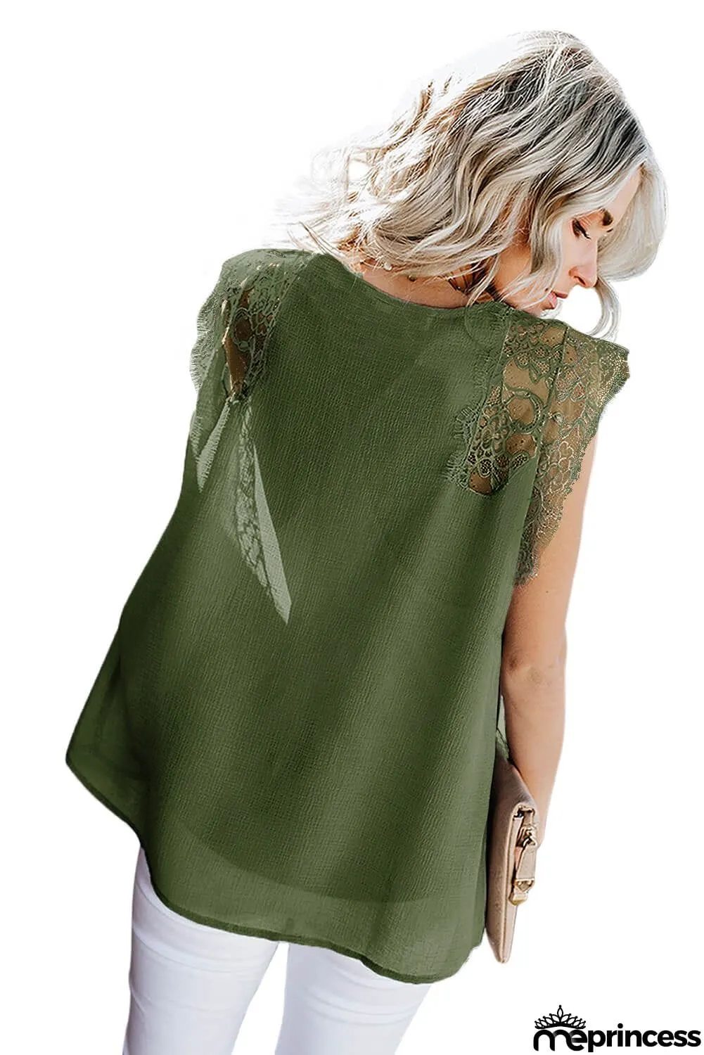 From A Dream Lace Tank Top with Vest