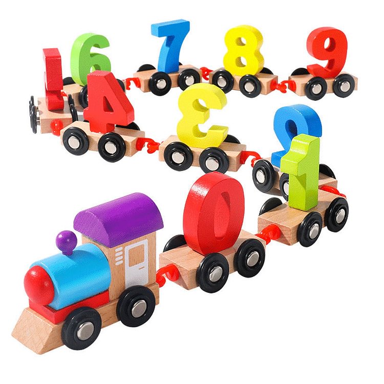 Wooden Digital Train Toy & Christmas gift-Off 50%【Buy 2 Free Shipping】