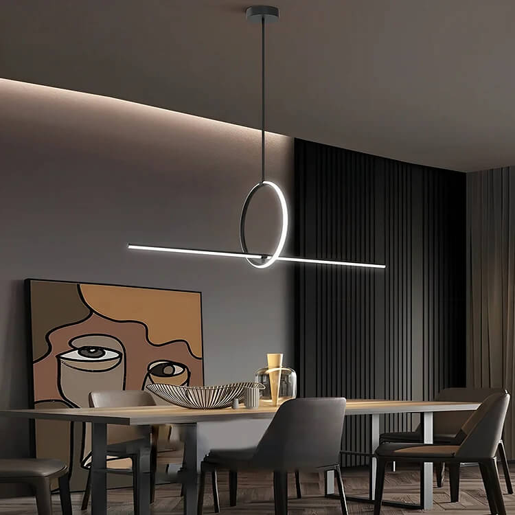Minimalist LED Stepless Dimming Chandelier