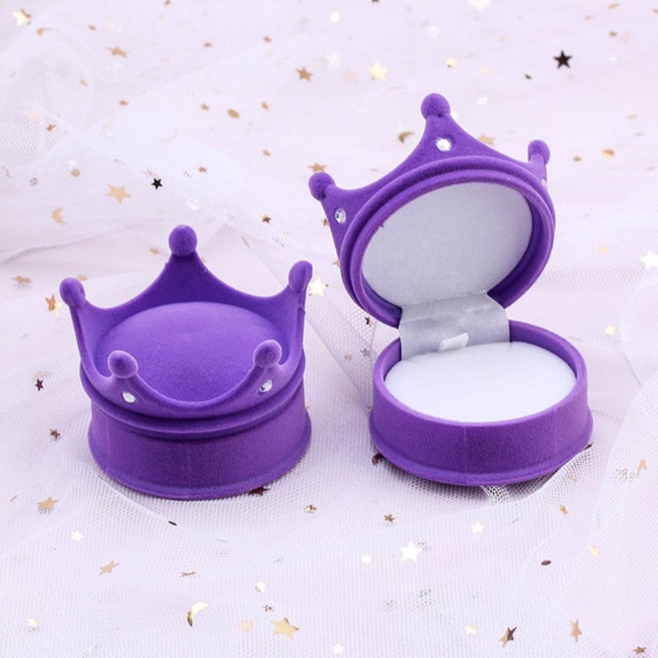 Purple Princess Crown Jewelry Box