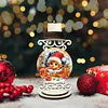 DIY Christmas Elf Wooden Special Shaped Diamond Painting Candle Holder