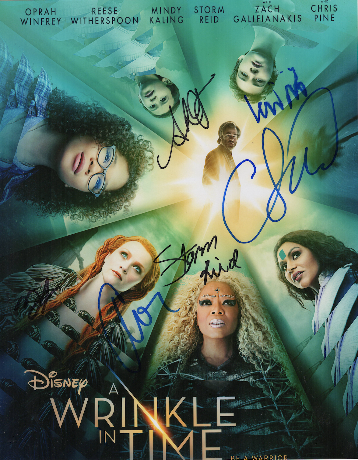 A Wrinkle in Time cast autographed signed 11x14 Photo Poster painting! Reid! Witherspoon! 1105