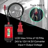 WOYO CTB007 TRUCK 24V to 12V-14.5V Converter for Heavy Duty Truck OBD2 Diagnostic Scanner Protection, LCD Display Digital Vrms (True Voltage) of OBD 2 16 PINs