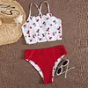 Gioiacombo&trade; Costume da bagno stampa ciliegie