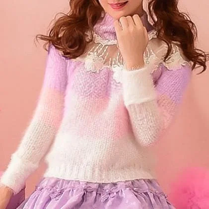 S/M/L Floral Candy Sweater SP153619