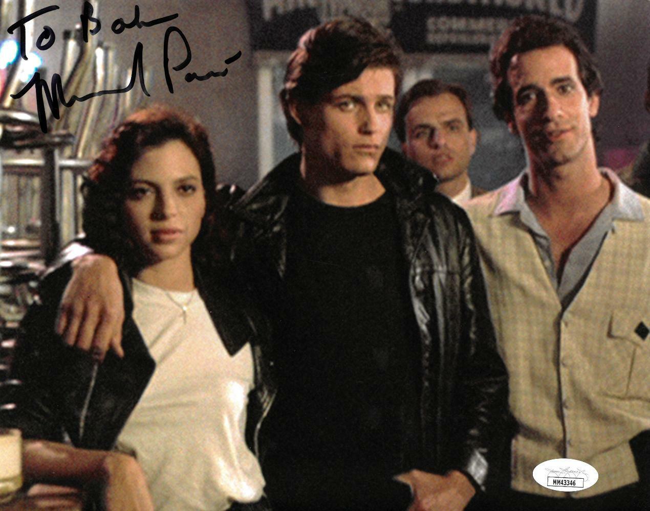 Michael Pare Signed Eddie & The Cruisers Autographed 8x10 Photo Poster painting JSA #MM43346