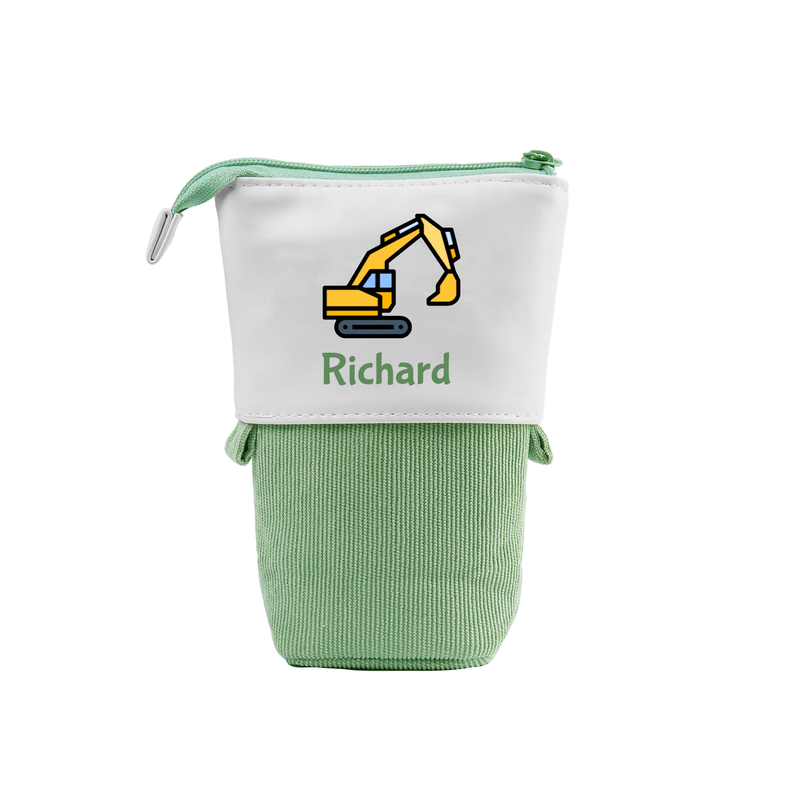 Personalised Pencil Case Custom Name & Vehicle Pattern Pen Pouch Back To School Gift for Sons Daughters-Jessemade AU