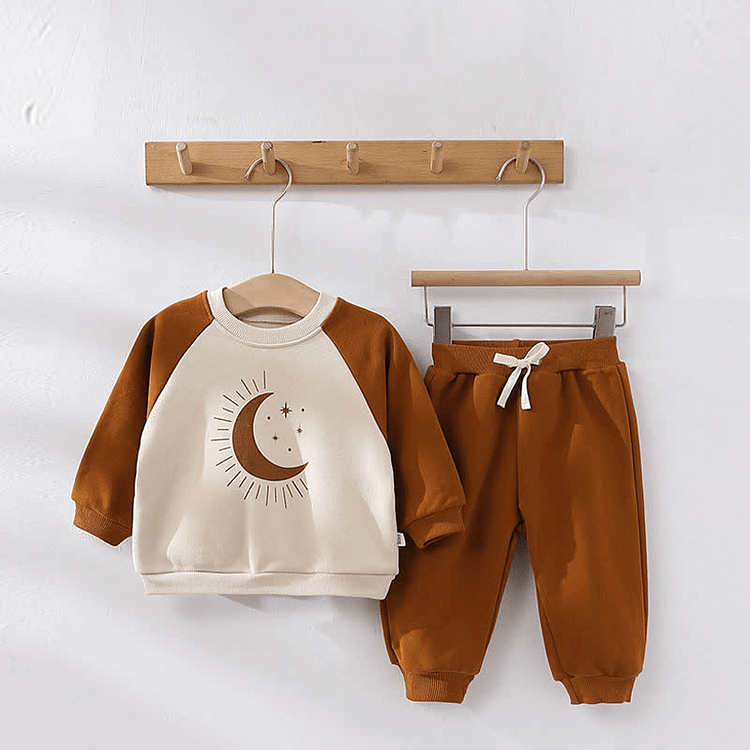Baby Moon Stars Sweatshirt and Pants Set