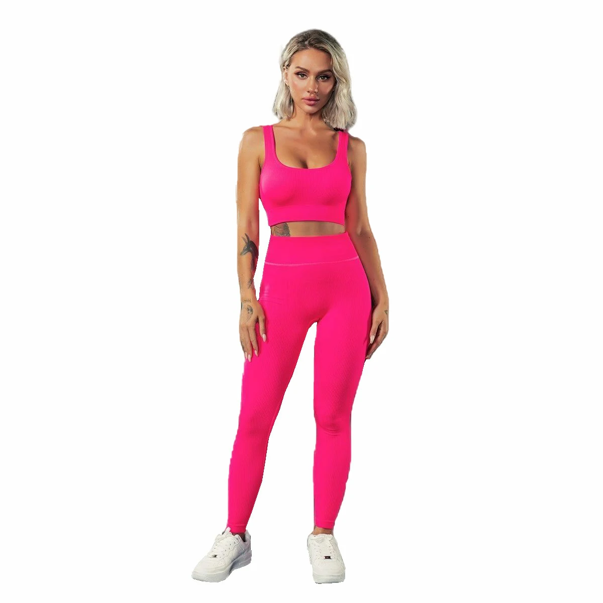 Hergymclothing workout bra and leggings set