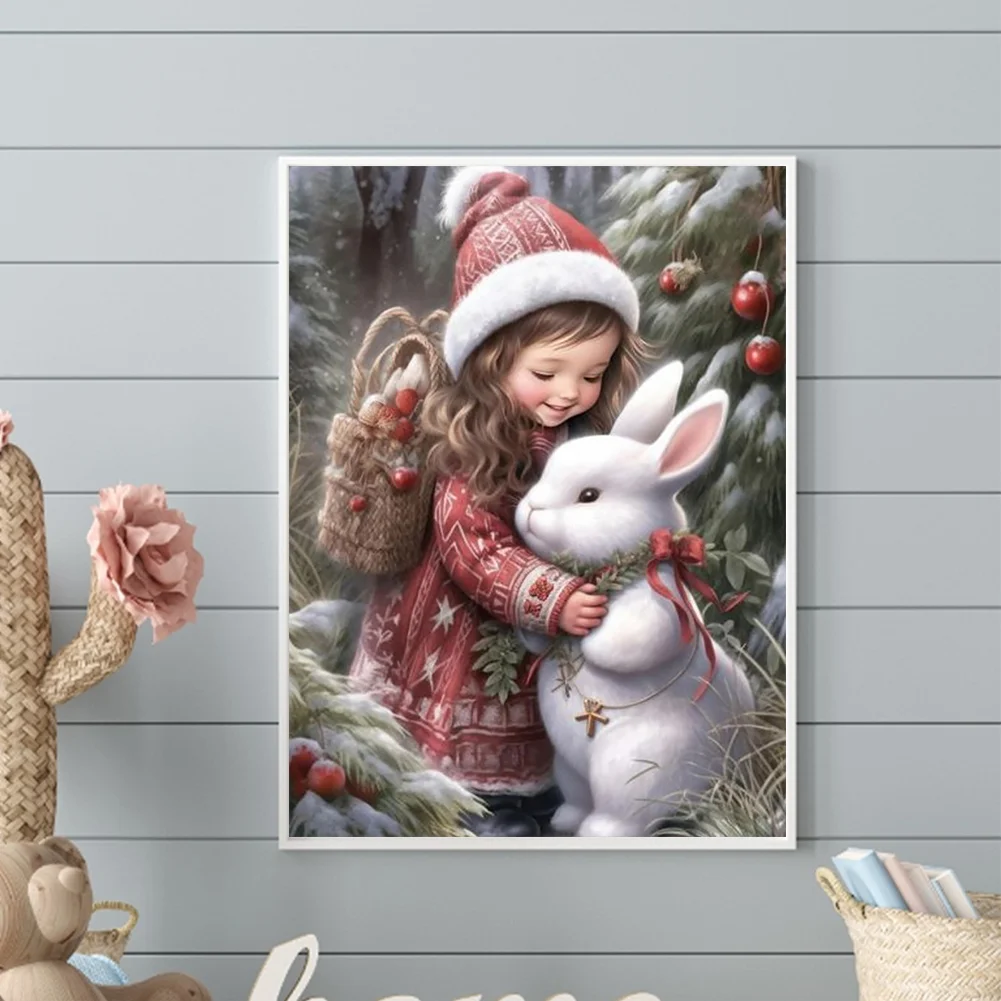 Diamond Painting - Full Round Drill - Girl(Canvas|30*40cm)