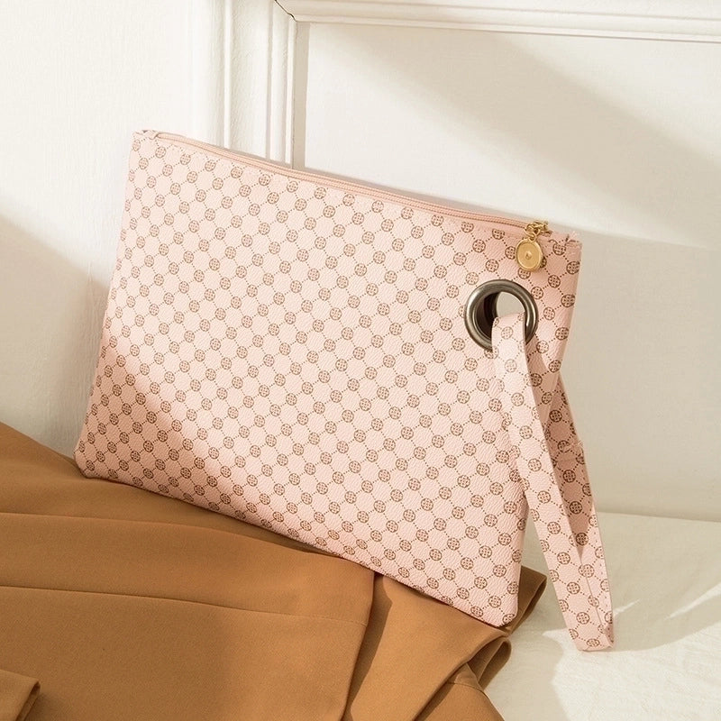 Black Pink Brown Pu Leather Geometric Square Evening Bags