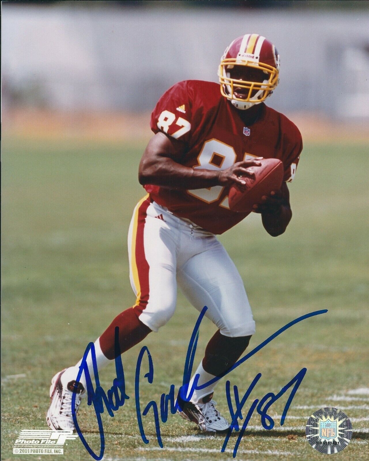 Signed 8x10 Rod Gardner Washington Redskins Autographed Photo Poster painting - w/ COA