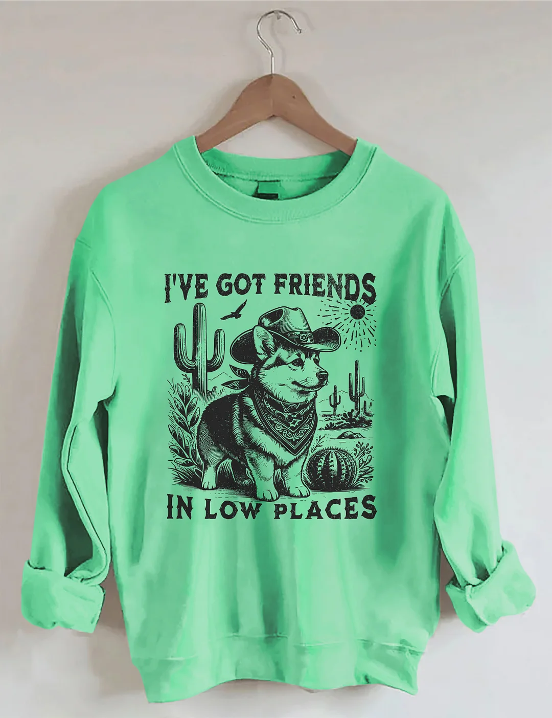 I've Got Friends In Low Places Corgi Dad Sweatshirt