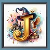 Diamond Painting -DIY Full Square Drill Harry Potter Letter J(35x35cm)