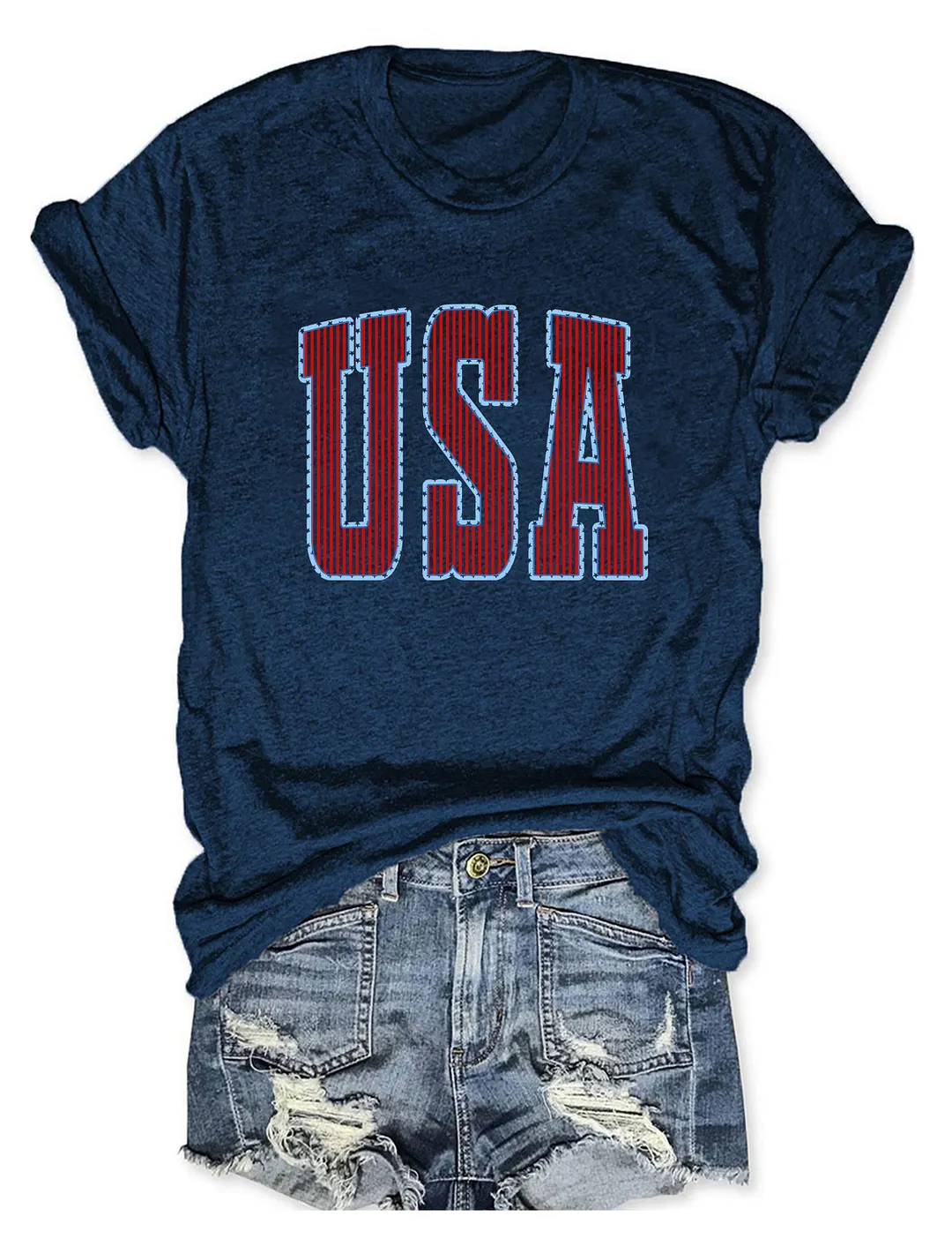 Cute Stripes USA T-shirt