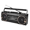 Old retro tape radio portable radio cassette player stereo multifunctional recorder