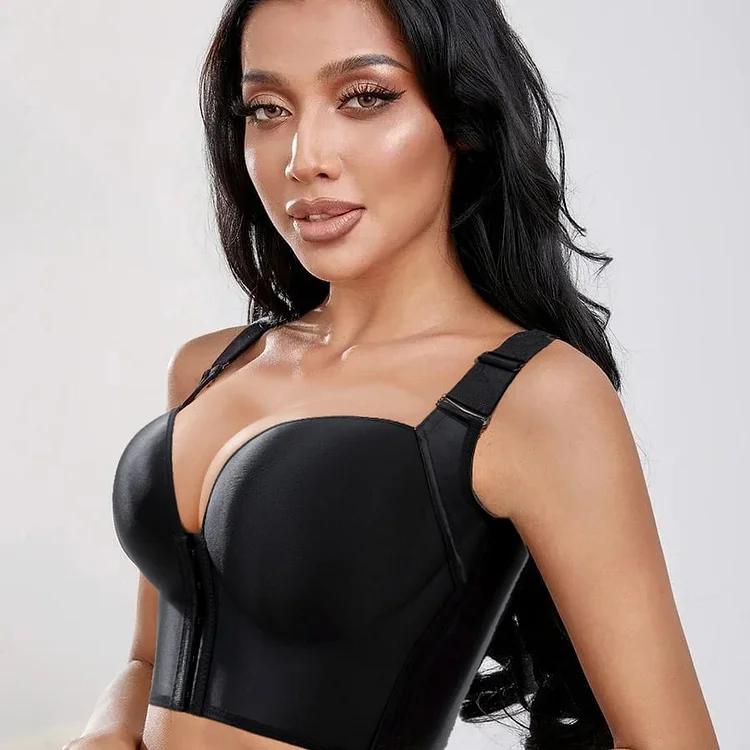 ⏰Spring Sale ⏰ - Front Closure  Comfortable Back Smoothing Bra