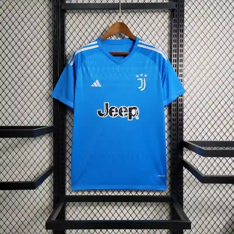 23-24 Juventus Blue Goalkeeper Soccer Jersey
