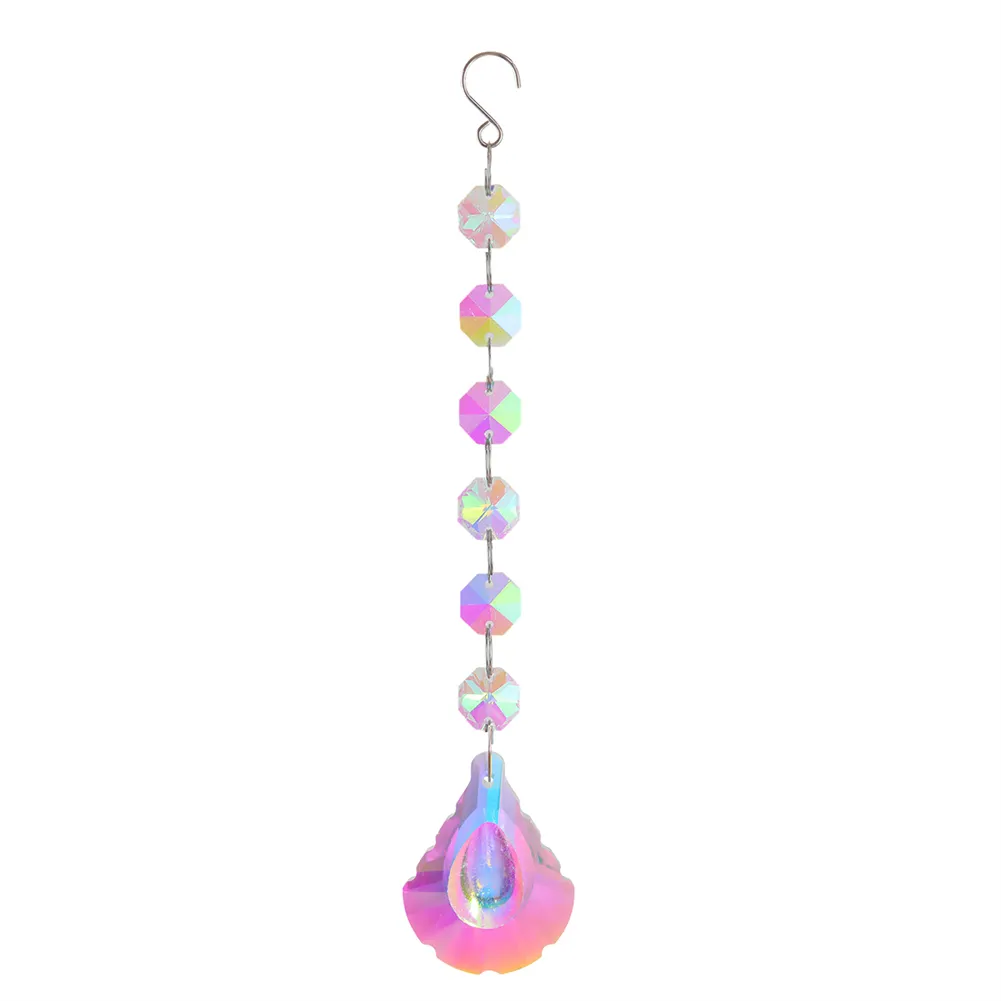 Crystal Wind Chimes Ornament AB Color Beads Hanging Pendant Kids Room Decor